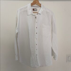 Pilcro White Button-Down Shirt